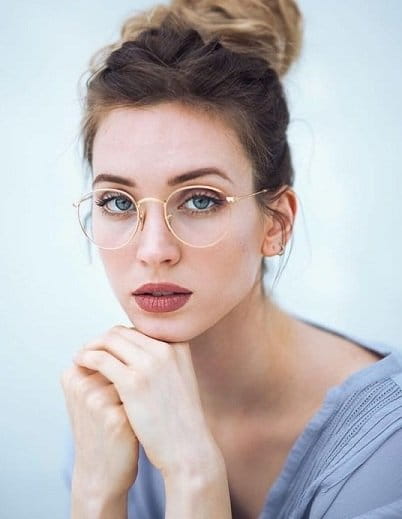 Bella - Okulary Zerówki - Złote