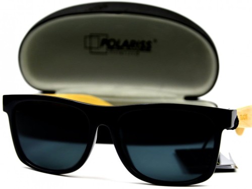 Jungle - Drewniane Okulary Polaryzacyjne - Czarne
