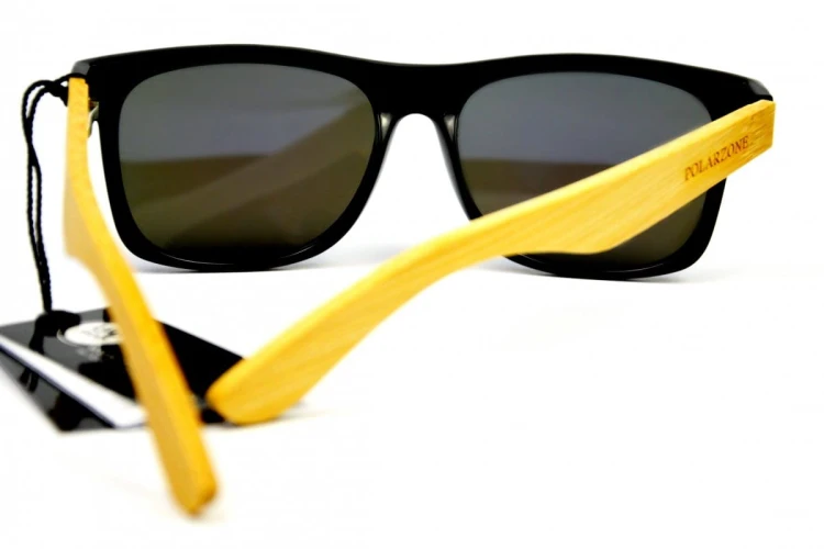 Jungle - Drewniane Okulary Polaryzacyjne - Niebieskie