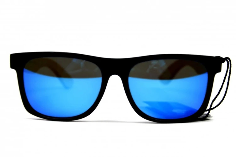 Jungle - Drewniane Okulary Polaryzacyjne - Niebieskie