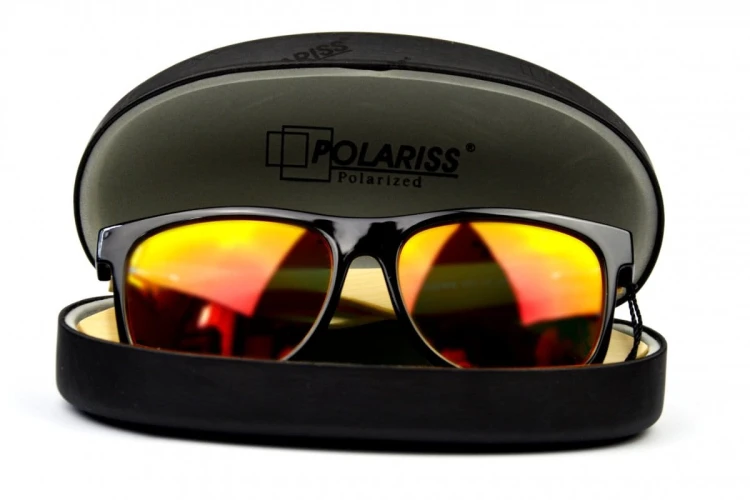 Jungle - Drewniane Okulary Polaryzacyjne - Pomarańczowe