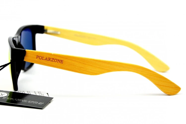 Jungle - Drewniane Okulary Polaryzacyjne - Pomarańczowe