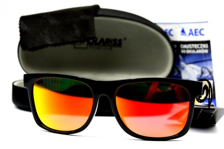 Jungle - Drewniane Okulary Polaryzacyjne - Pomarańczowe