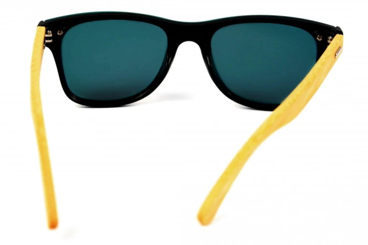 Waterfall - Drewniane Okulary Polaryzacyjne - Pomarańczowe