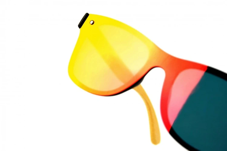 Waterfall - Drewniane Okulary Polaryzacyjne - Pomarańczowe