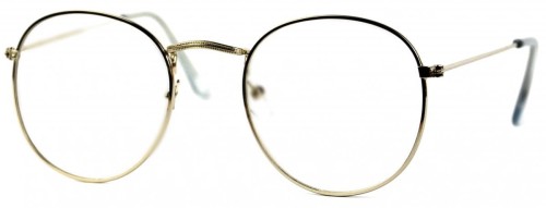 Bella - Okulary Zerówki - Srebrne