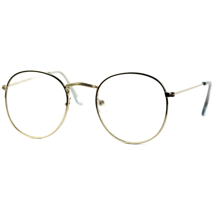 Bella - Okulary Zerówki - Srebrne