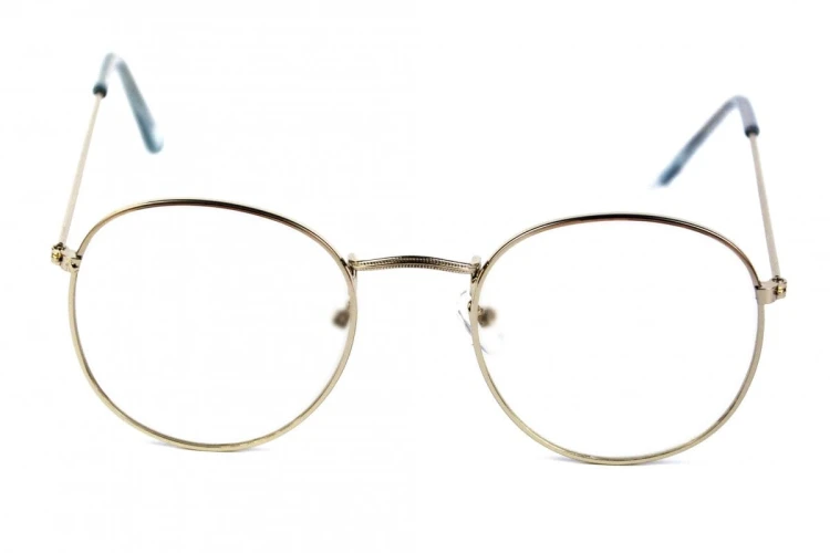 Bella - Okulary Zerówki - Srebrne