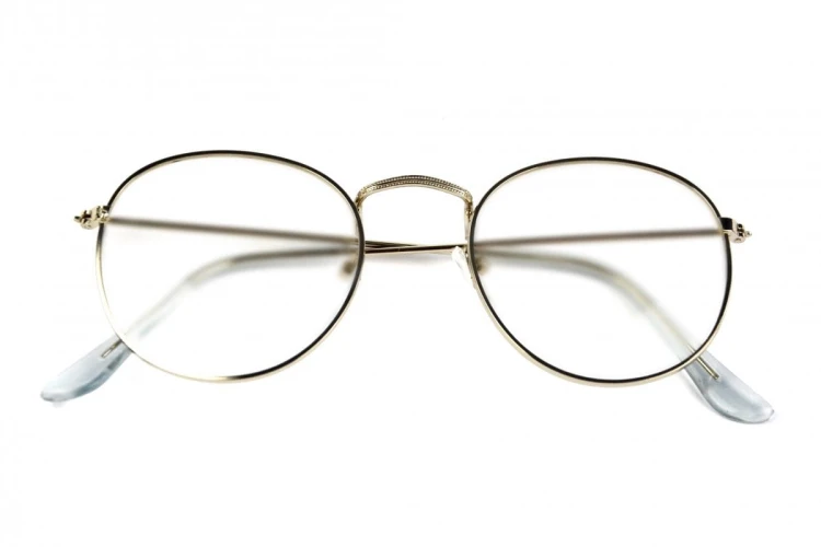 Bella - Okulary Zerówki - Srebrne