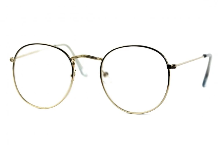 Bella - Okulary Zerówki - Srebrne