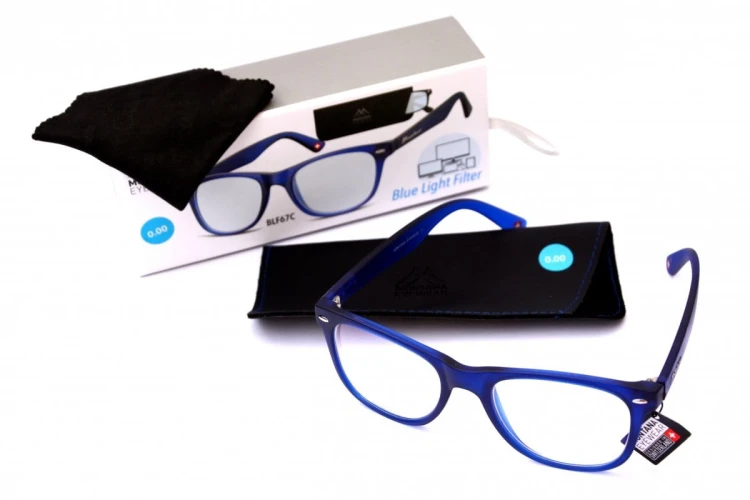 Clever - Okulary do pracy przy komputerze - Niebieskie