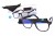 Clever - Okulary do pracy przy komputerze - Czarne