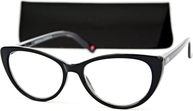 Betty +1,0 - Okulary Korekcyjne - Czarne