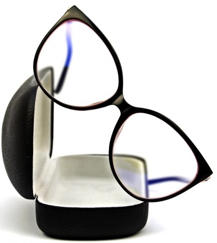 Elizabeth - Okulary do pracy przy komputerze - Czarno-Różowe