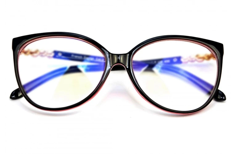 Elizabeth - Okulary do pracy przy komputerze - Czarno-Różowe