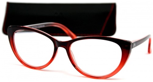 Betty +1,5 - Okulary Korekcyjne - Czerwone