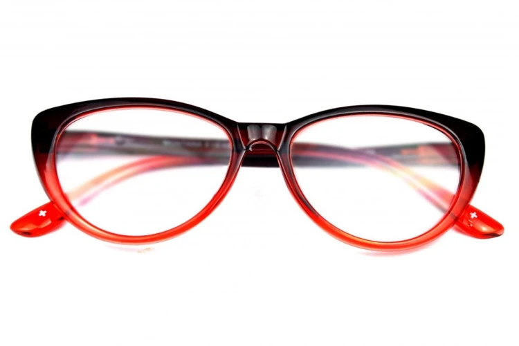 Betty +1,5 - Okulary Korekcyjne - Czerwone