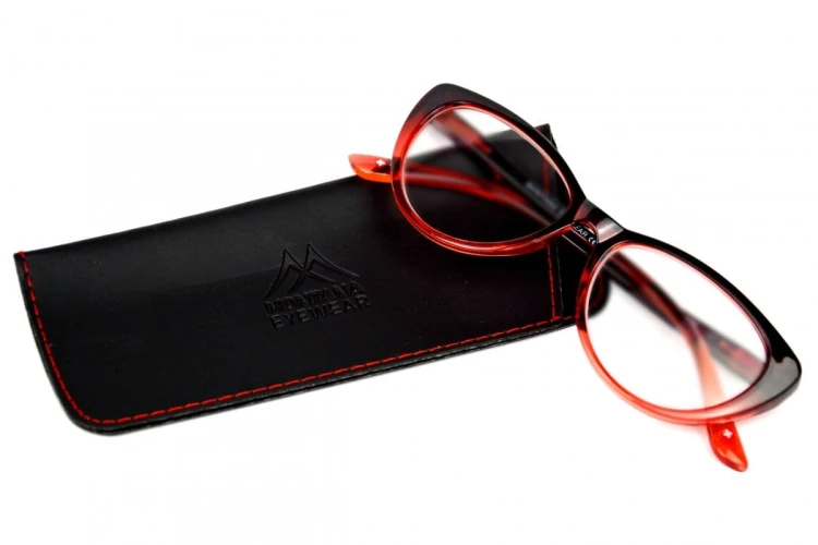 Betty +1,5 - Okulary Korekcyjne - Czerwone