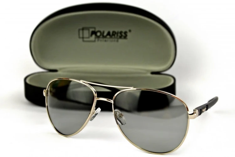 Rich - Okulary Fotochromowe Polaryzacyjne - Srebrne