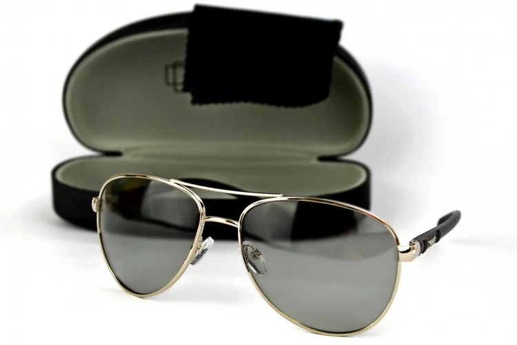 Rich - Okulary Fotochromowe Polaryzacyjne - Srebrne