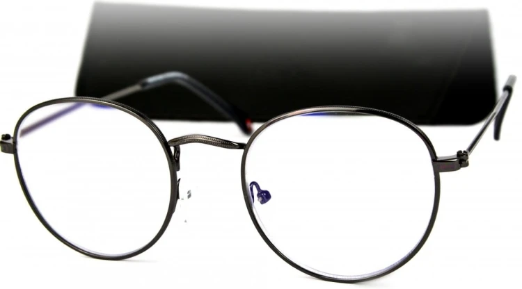 Gemis +1,0  - Okulary Korekcyjne do pracy przy komputerze - Czarne