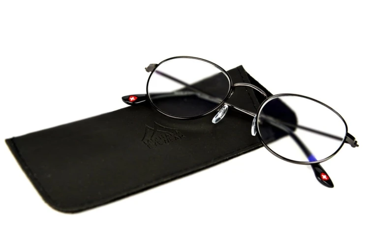 Gemis +1,0  - Okulary Korekcyjne do pracy przy komputerze - Czarne