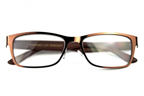 Brown Metal +2,0 - Okulary Korekcyjne