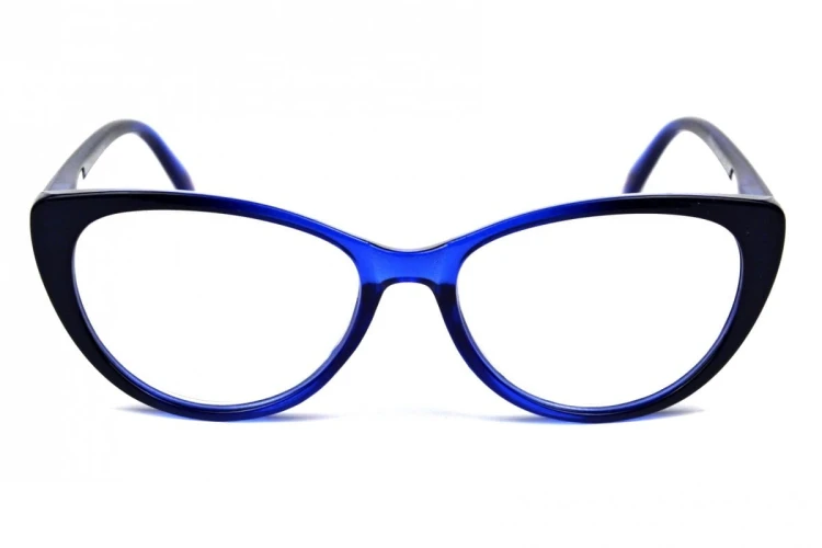 Betty +1,5 - Okulary Korekcyjne - Niebieskie