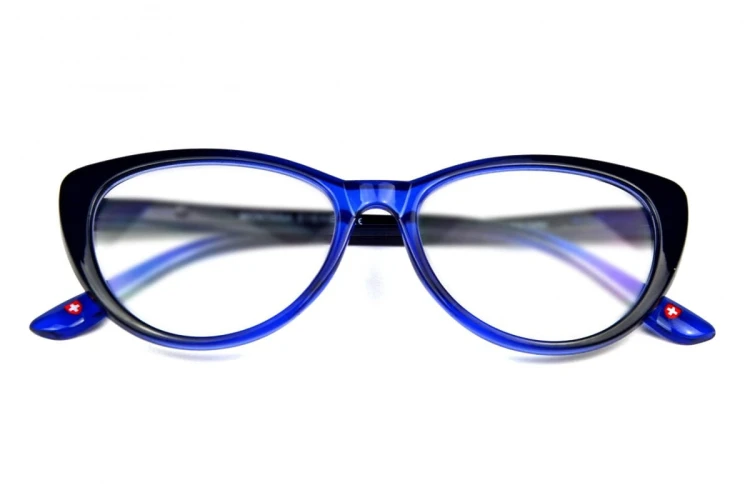 Betty +1,5 - Okulary Korekcyjne - Niebieskie