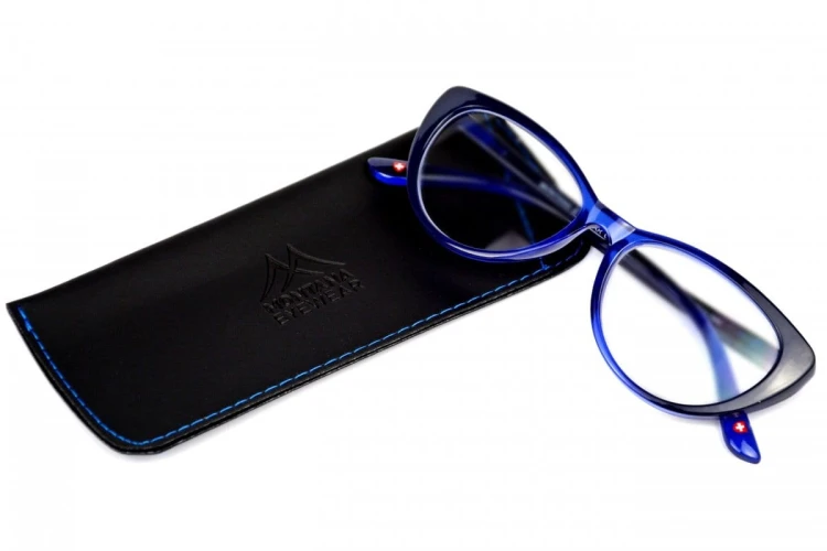 Betty +1,5 - Okulary Korekcyjne - Niebieskie