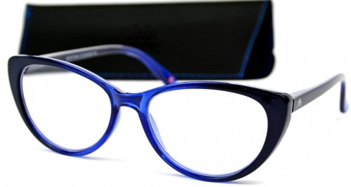 Betty +1,5 - Okulary Korekcyjne - Niebieskie